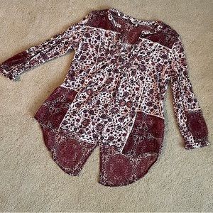 🎉HP🎉 LUCKY Brand Peasant Boho Blouse